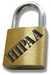 lock with hipaa stamp